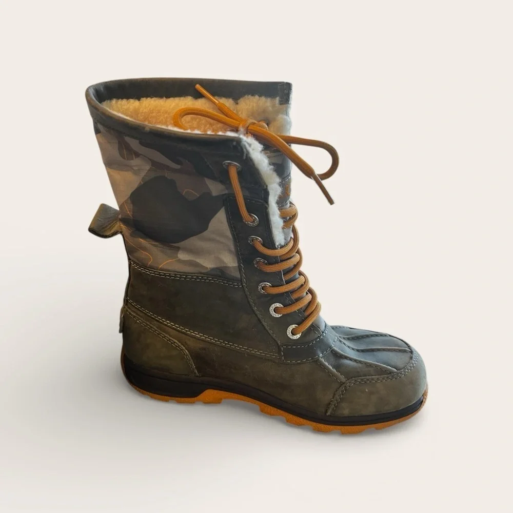 UGG Kids' Butte II CWR (Cold Weather Rated) boot in camouflage